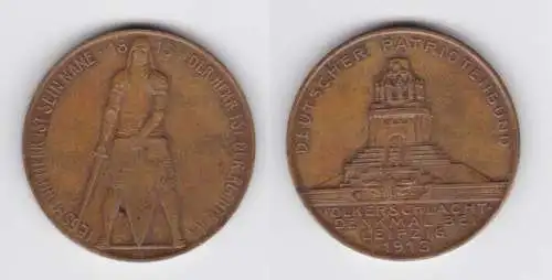Medaille deutscher Patriotenbund Völkerschlachtdenkmal Leipzig 1913 (138684)