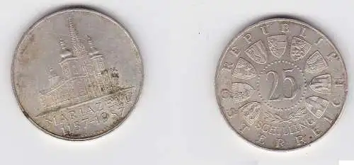 25 Schilling Silber Münze Österreich Mariazell 1957 (131587)