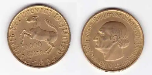 10000 Mark Notgeld der Provinz Westfalen 1923 Jäger Nr. 20a (129943)