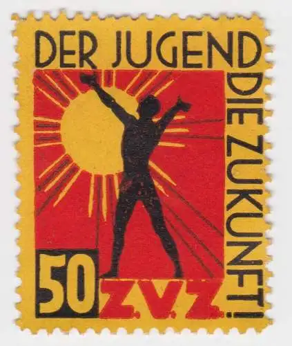 50 Pfennig Marke Der Jugend die Zukunft ZVZ um 1920 (95038)