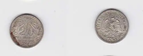 20 Centavos Silber Münze Mexiko 1942 (126923)