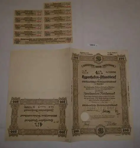 200 RM Pfandbrief Süddeutsche Bodencreditbank München 15. Mai 1940 (126912)