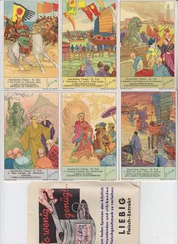 Liebigbilder Serie 1037 "Geschichte Chinas II" komplett 1933 (109365)