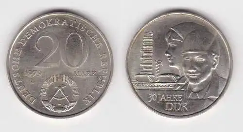 DDR Gedenk Münze 20 Mark 30.Jahrestag der DDR 1979 (140684)