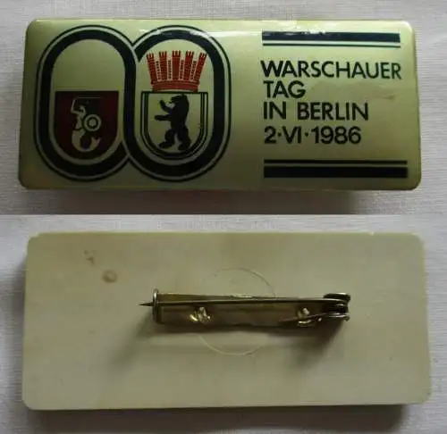 DDR Abzeichen Warschauer Tag in Berlin 2. Juni 1986 (133329)