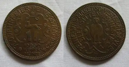 10000 Kippermünze 700 Jahrfeier Peine 26. August 1923 (138056)