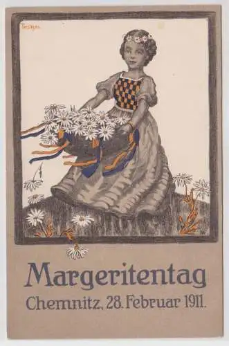 900472 Ak Margeritentag Chemnitz 28. Februar 1911
