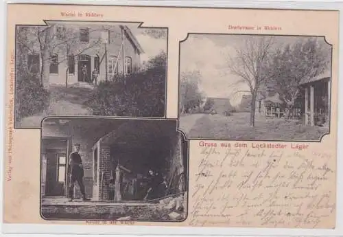 902090 Ak Gruss aus dem Lockstedter Lager - Wache in Ridders, Dorfstr. 1903