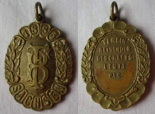 seltene Medaille Verein reisender Geschäftsleute Sachsen 1885 (157044)