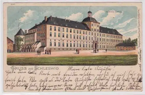 901233 Ak Gruss aus Schleswig - Schloss Gottorp 1902