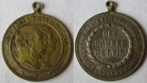 Medaille Erinnerung a.d. Feier des 800jähr. Jubiläums des Hauses Wettin (128898)