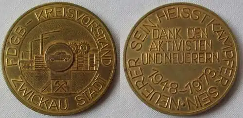 DDR Medaille FDGB Kreisvorstand Zwickau  Dank den Aktivisten & Neuerern (134984)