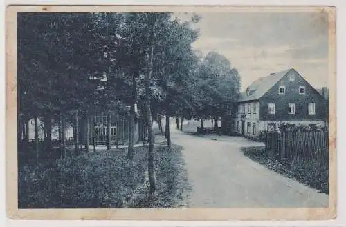 11337 AK "Hauwaldschänke" Niederdorf im Erzgebirge Bes. Karl Günther 1929