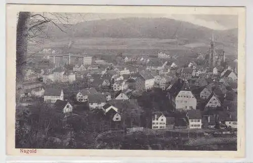 03064 AK Nagold - Gesamtansicht vom Schloßberg aus gesehen 1917
