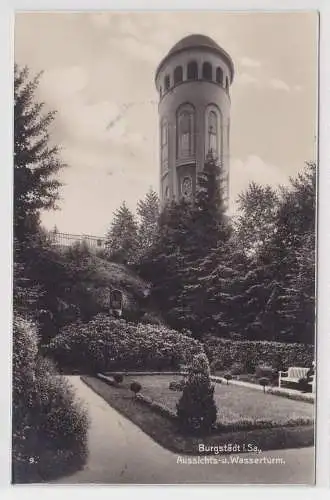 75451 AK Burgstädt in Sachsen - Aussichts- und Wasserturm 1929