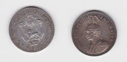 1/2 Rupie Silber Münze Deutsch Ostafrika 1891 Stgl. Jäger 712 (123658)