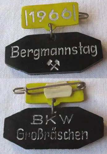 DDR Abzeichen Bergmannstag 1966 BKW Großräschen (129555)