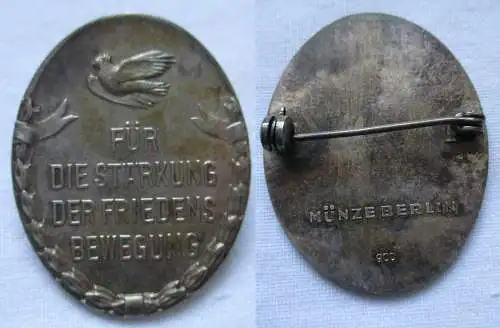 Verdienstplakette Friedensrat der DDR (DFR) 900 Silber Münze Berlin MB (136376)