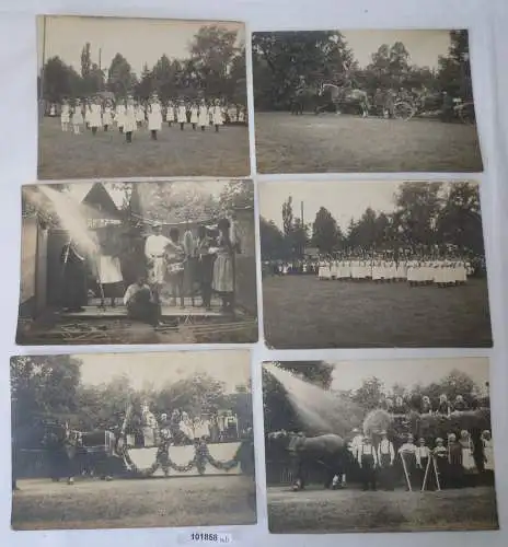 101858 13 Original Fotos Heimatfest Arras bei Geringswalde Fachwerkhaus 1926