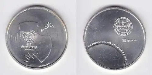 8 Euro Silbermünze 2004 Stempelglanz Portugal Fifa Fußball WM (119519)
