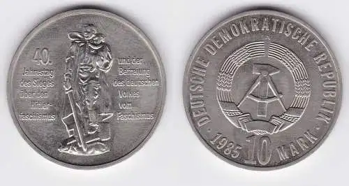 DDR Gedenk Münze 10 Mark 40.Jahre Kriegsende 1985 (125314)