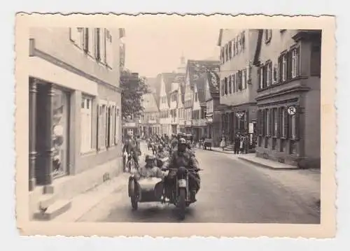 85970 Foto Deutsche Soldaten Motorrad Motorrad Kradkolonne im 2. Weltkrieg