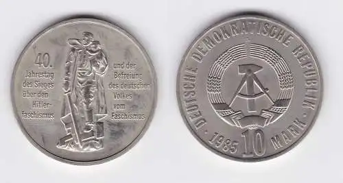 DDR Gedenk Münze 10 Mark 40.Jahre Kriegsende 1985 (124127)