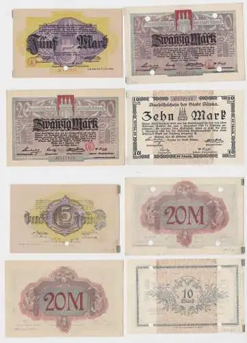 5 - 20 Mark Banknote Großnotgeld Stadt Altona 1918 (135673)