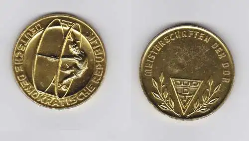 Seltene DDR Medaille Meisterschaften am Rhönrad Stufe Gold (119647)