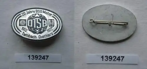 DDR Sport Abzeichen 20 Jahre BSG Motor Tambach-Dietharz 1952 - 1972 (139247)