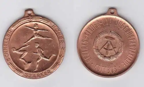 DDR Medaille Bezirks Kinder & Jugend Spartakiade Cottbus Stufe Bronze (114919)