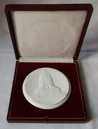 DDR Porzellan Medaille Völkerschlachtdenkmal - Rat der Stadt Leipzig (113038)