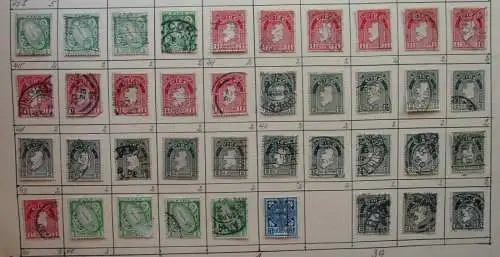 Kleine alte Briefmarkensammlung Irland mit 39 Briefmarken (144346)