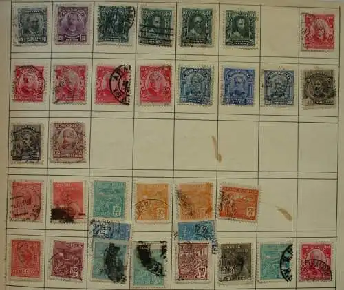 kleine alte Briefmarkensammlung Brasilien mit 223 Briefmarken (144324)