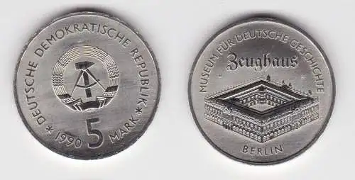 DDR Gedenk Münze 5 Mark Berlin Zeughaus 1990 Stempelglanz (109273)