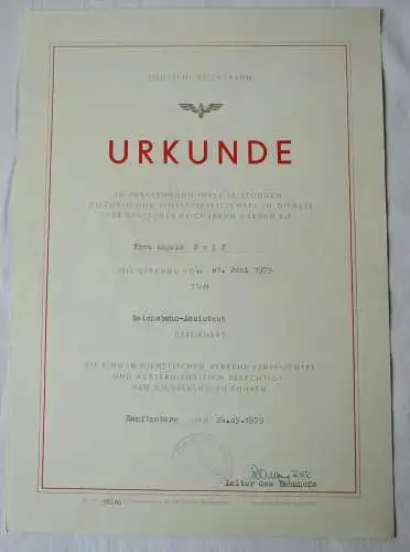 DDR Urkunde Beförderung Deutsche Reichsbahn Dresden Assistent 1979 (133908)