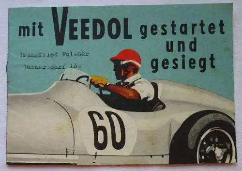 Werbeprospekt mit Veedol gestartet und gesiegt Hamburg (111335)