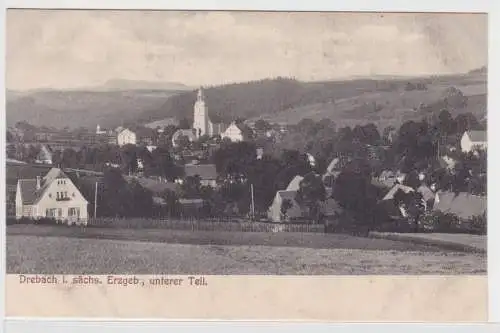 83404 Ak Drehbach im sächsischen Erzgebirge unterer Teil um 1910