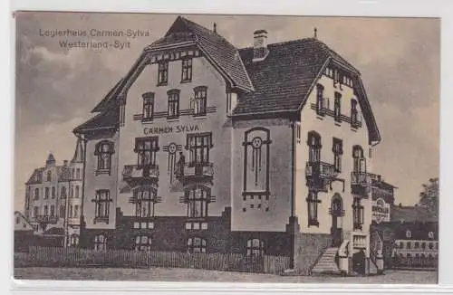 04459 Ak Westerland Sylt Logierhaus Carmen Sylva um 1920
