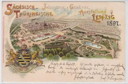 36920 AK Sächsisch-Thüringische Industrie- & Gewerbe Ausstellung Leipzig 1897