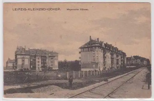 25127 Ak Leipzig Kleinzschocher Meyersche Häuser um 1930