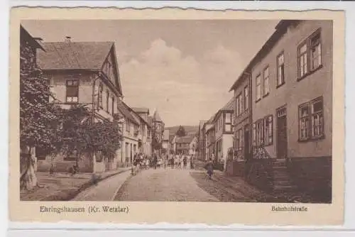 41473 Ak Ehringshausen (Kreis Wetzlar) Bahnhofstrasse um 1930