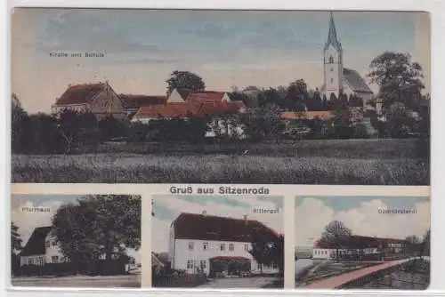 90952 Mehrbild Ak Gruß aus Sitzenroda Rittergut, Oberförsterei usw. um 1910