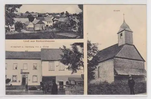 64849 Mehrbild Ak Gruß aus Reckershausen Gastwirtschaft usw. 1914