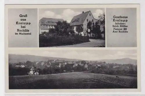 17559 Mehrbild Ak Gruß aus Kralapp bei Rochlitz Gasthaus 1956