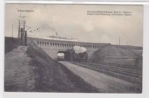 26903 Ak Eberswalde Großschifffahrtskanal Berlin Stettin Bahn Unterführung 1913