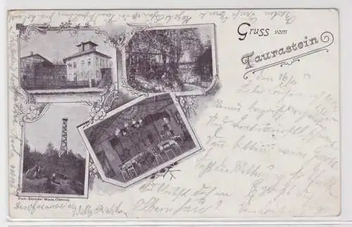 71544 Mehrbild Ak Gruß vom Taurastein bei Burgstädt 1901
