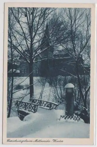 18032 Winter Ak Erziehungsheim Mittweida 1929