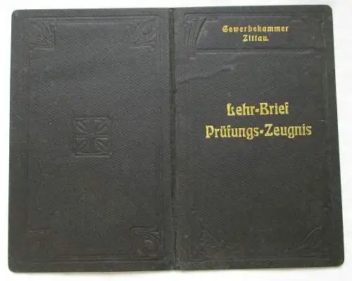 Gewerbekammer Zittau Prüfungszeugnis Schmiede-Innung Löbau 1914 (124929)