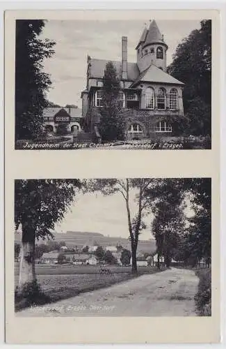 77160 AK Lippersdorf - Jugendheim der Stadt Chemnitz, Ortsansicht Oberdorf 1938